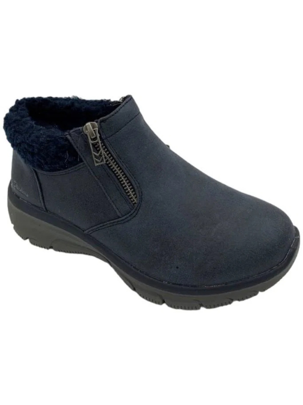 Skechers Easy Going Water Repellent Ankle Boots Social Mode Navy - Medium